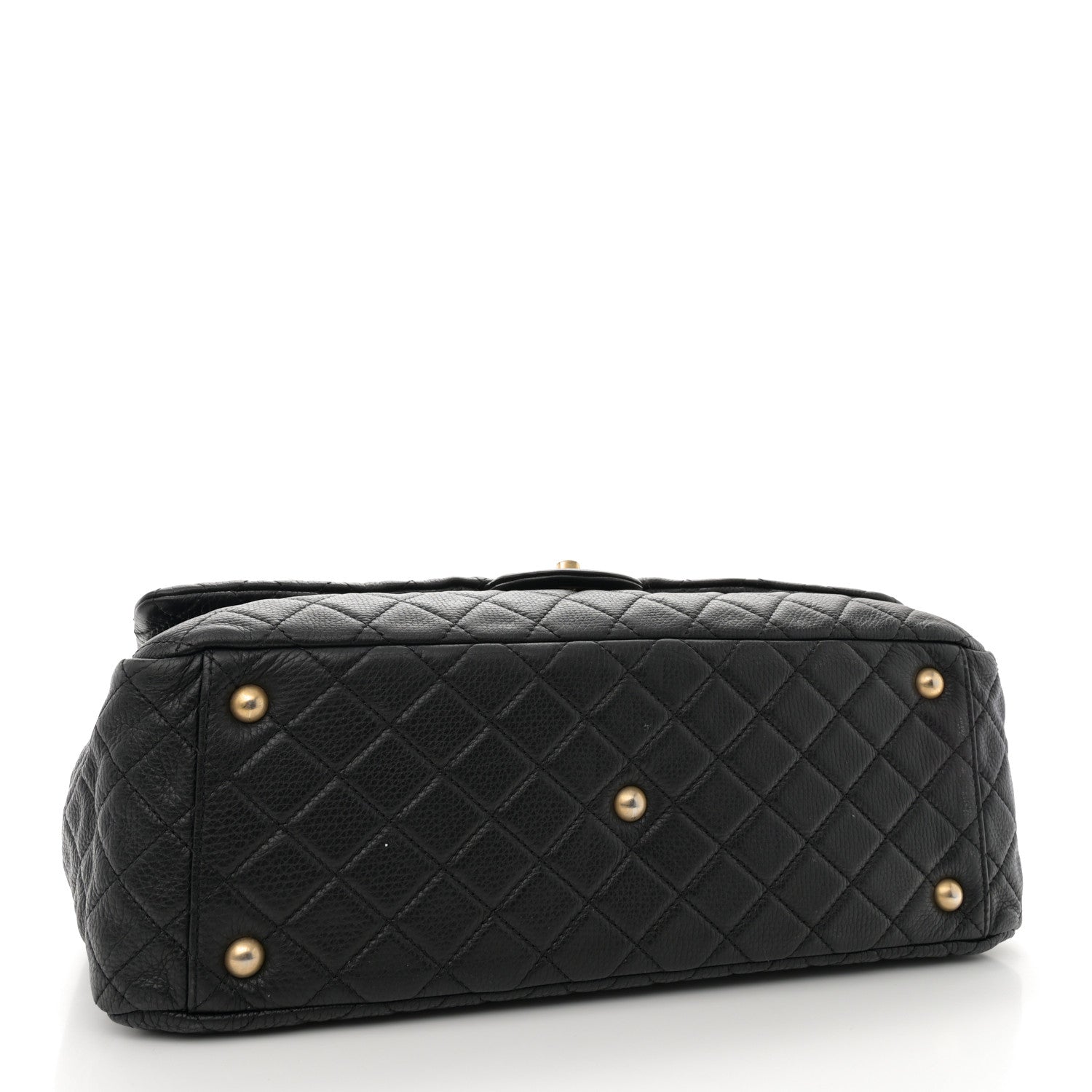 Chanel Calfskin Quilted XXL Travel Flap Bag Black 4 of 15