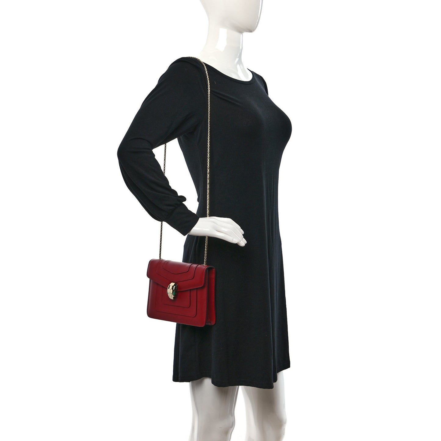 Calfskin Serpenti Forever Crossbody Bag Red