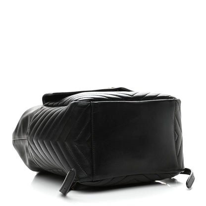 Saint Laurent Lambskin Matelasse Monogram Joe Backpack Black 4 of 10