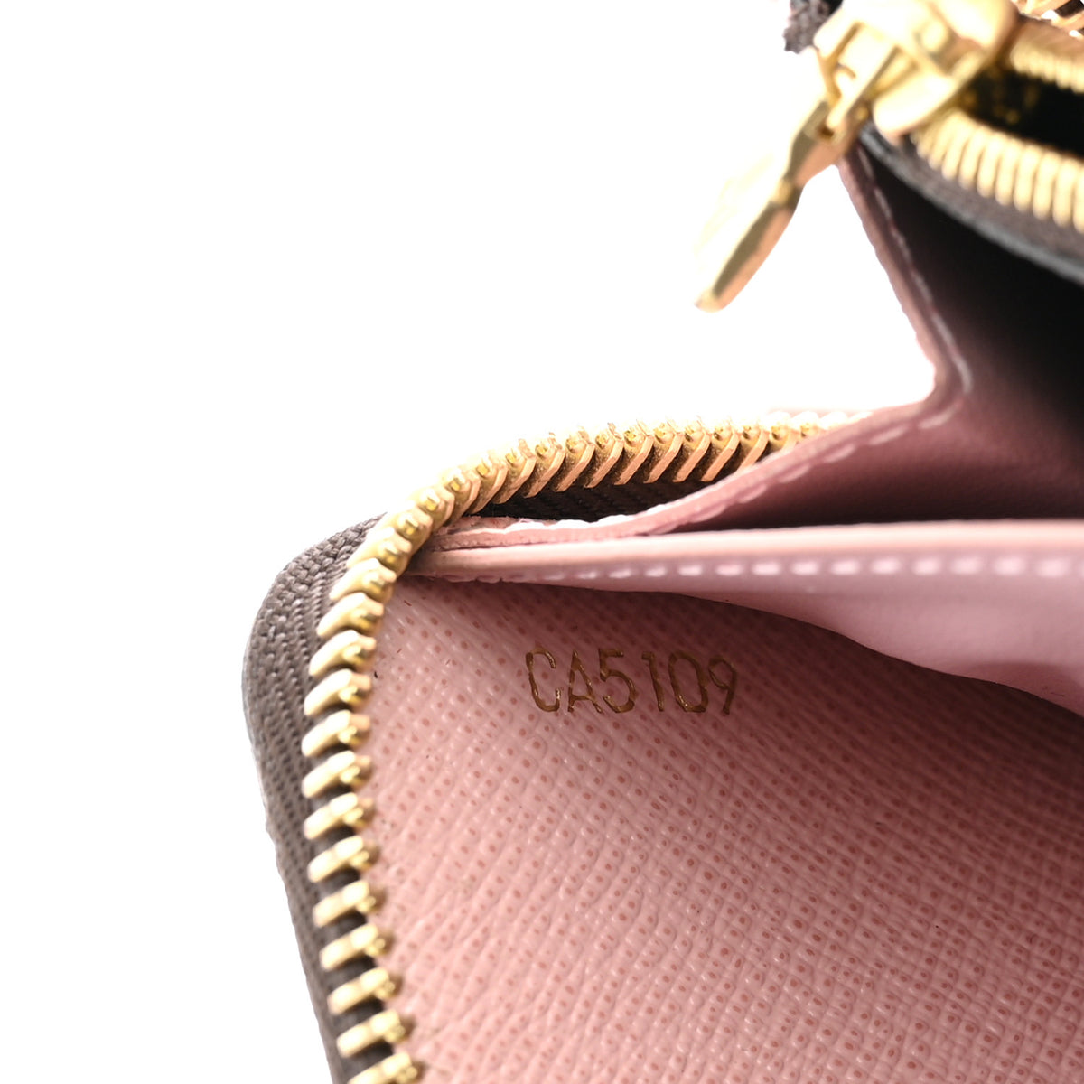 Louis Vuitton Monogram Clemence Wallet Rose Ballerine 7 of 7