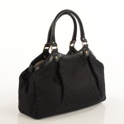 Gucci Monogram Medium Sukey Tote Black 3 of 7