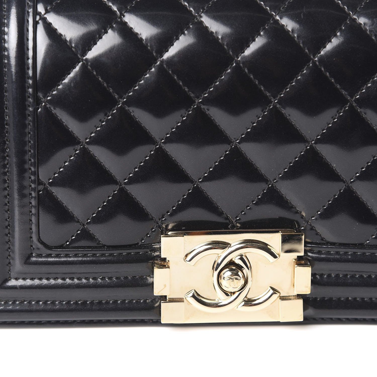 Chanel Iridescent Glazed Calfskin Quilted Small Boy Flap Black 11 of 13