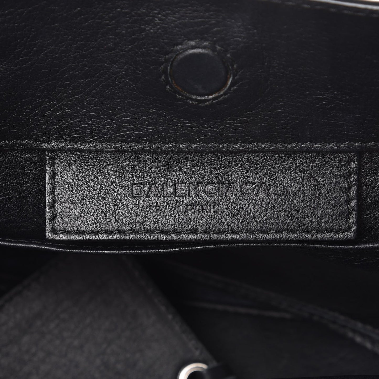 Grained Calfskin Papier Mini A4 Zip Around Tote Black