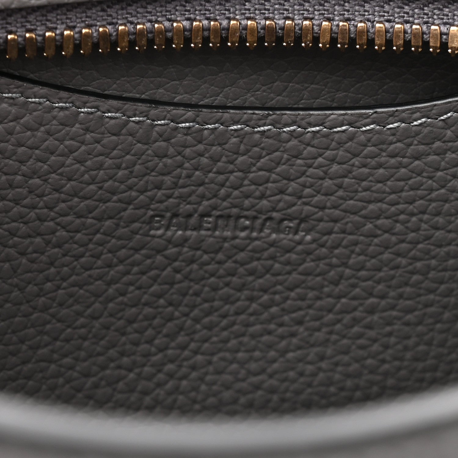 Balenciaga Grained Calfskin Neo Classic Gold Hardware Mini City Dark Grey 6 of 10