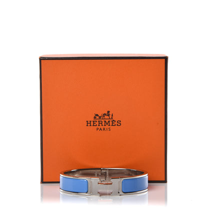 Hermes Enamel Narrow Clic Clac H Bracelet PM Bleu Lavande 6 of 6