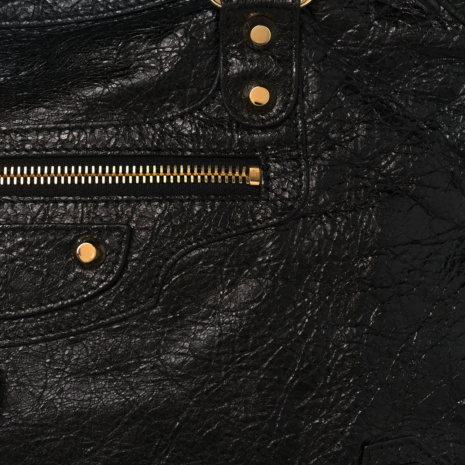 Balenciaga Agneau Classic Gold Hardware City Black 8 of 12