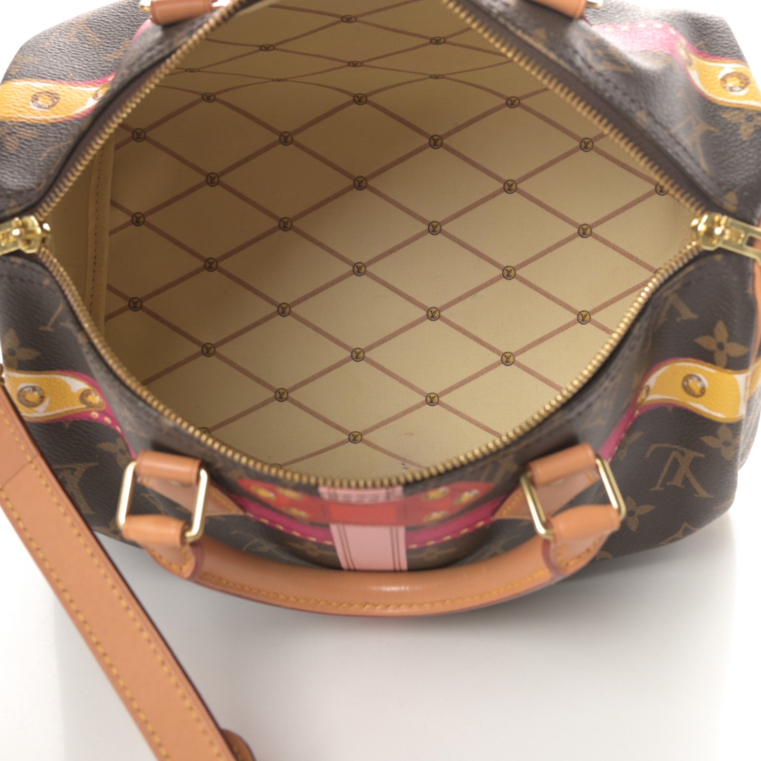 Louis Vuitton Monogram Summer Trunks Speedy Bandouliere 30 5 of 15