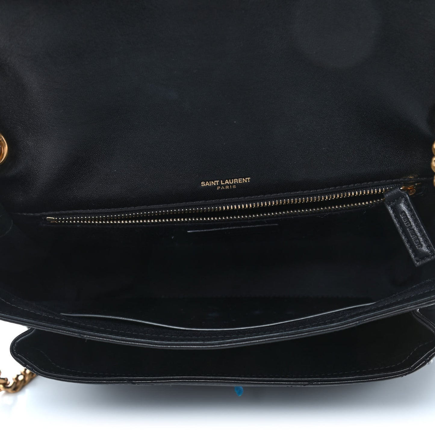 Lambskin Matelasse Monogram Medium Niki Chain Satchel Black