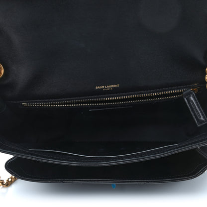 Saint Laurent Lambskin Matelasse Monogram Medium Niki Chain Satchel Black 4 of 8