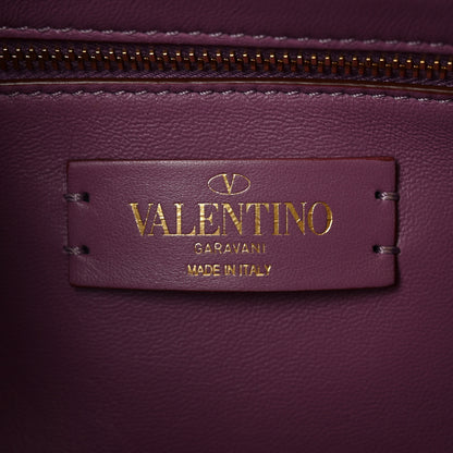 Valentino Garavani Nappa Medium Roman Stud Shoulder Bag Malva 6 of 10
