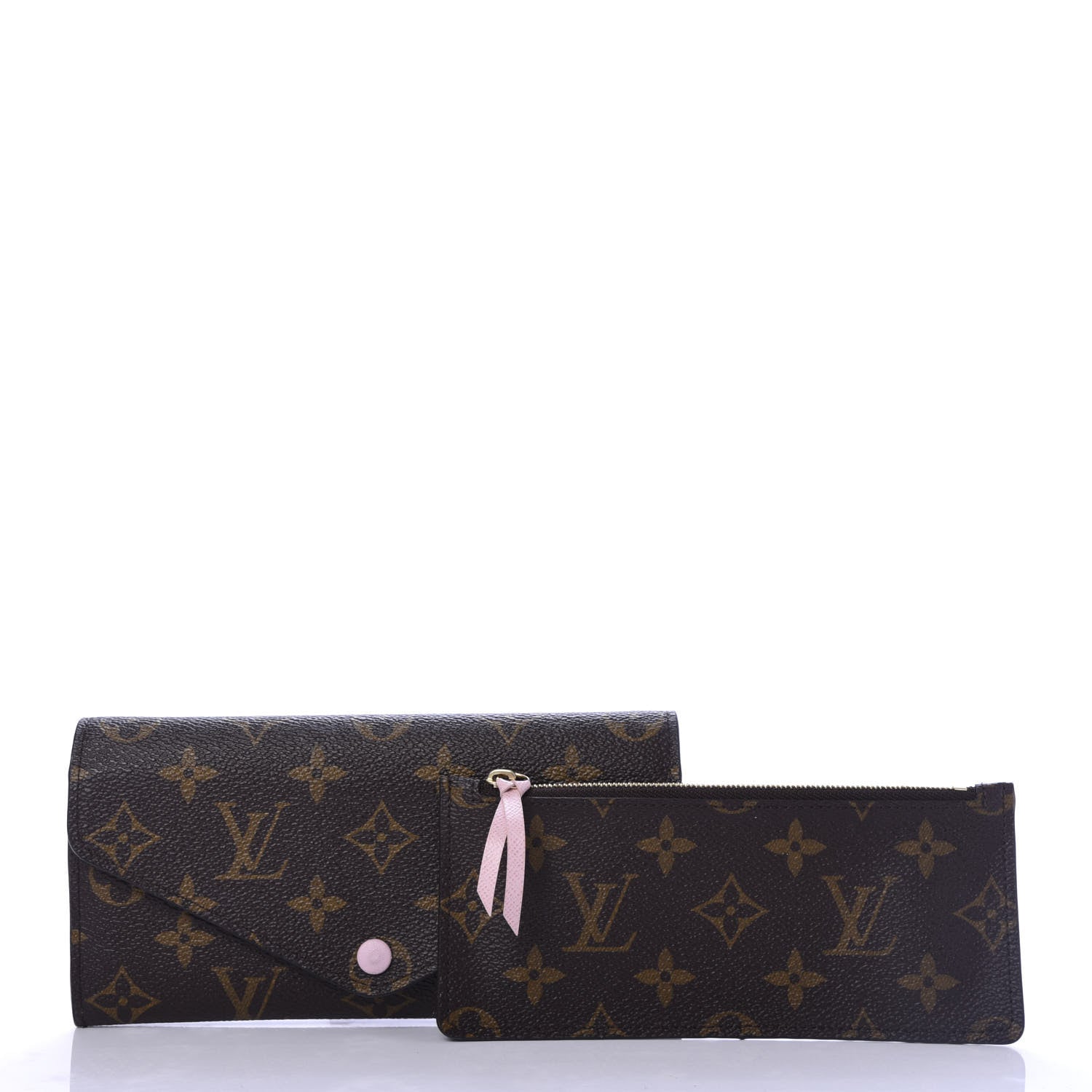 Louis Vuitton Monogram Josephine Wallet Rose Ballerine 2 of 8