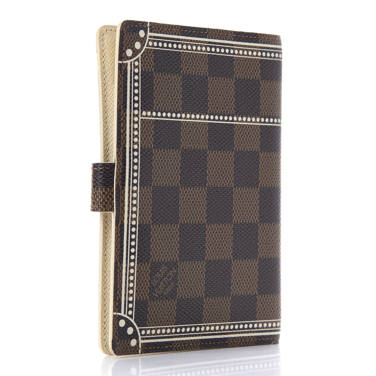 Damier Ebene Trunk Small Ring Agenda Cover White