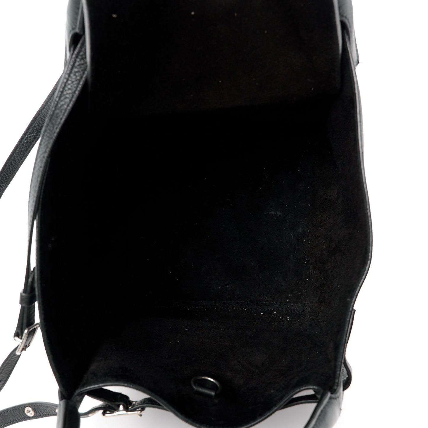 Supple Grained Calfskin Small Big Bag Black