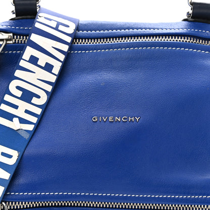 Givenchy Calfskin Small Pandora Logo Strap Blue 8 of 14
