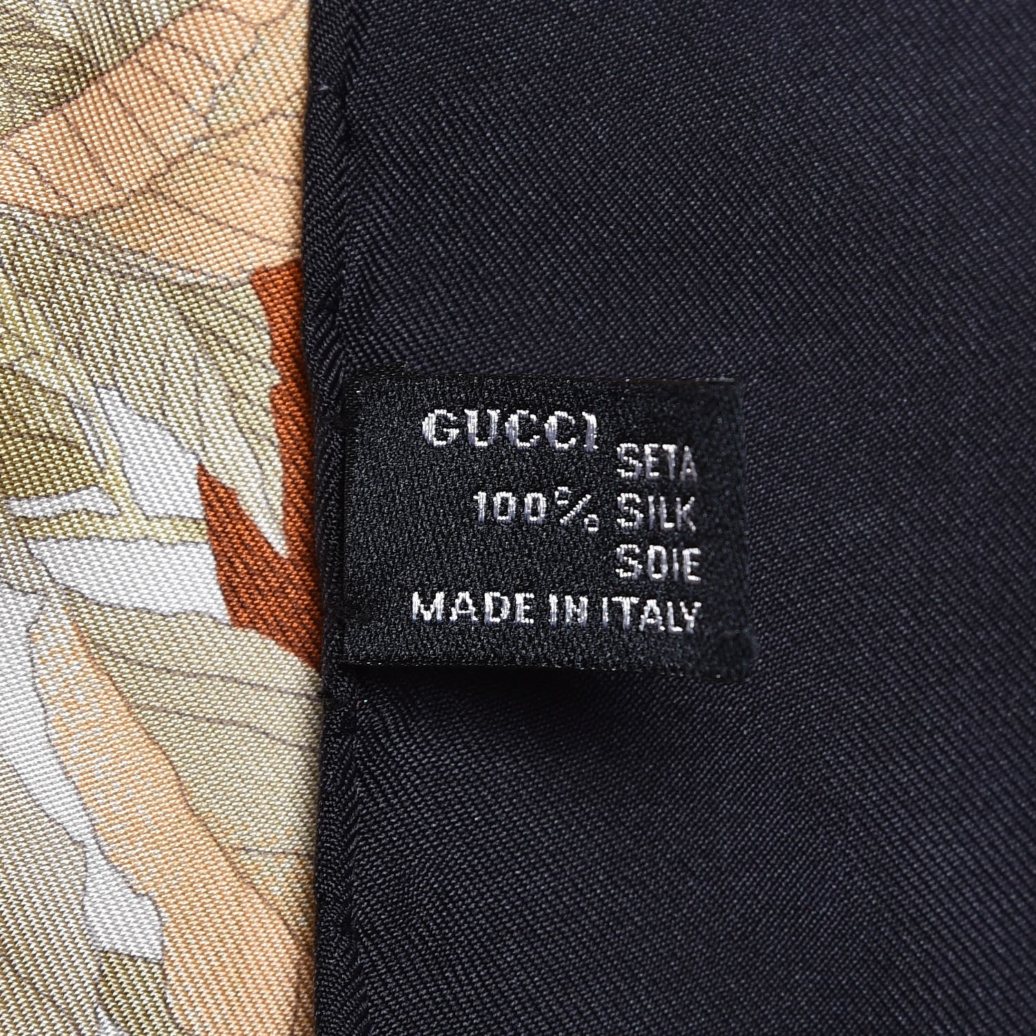 Gucci Silk Fruit Motif Square Scarf Multicolor 4 of 4