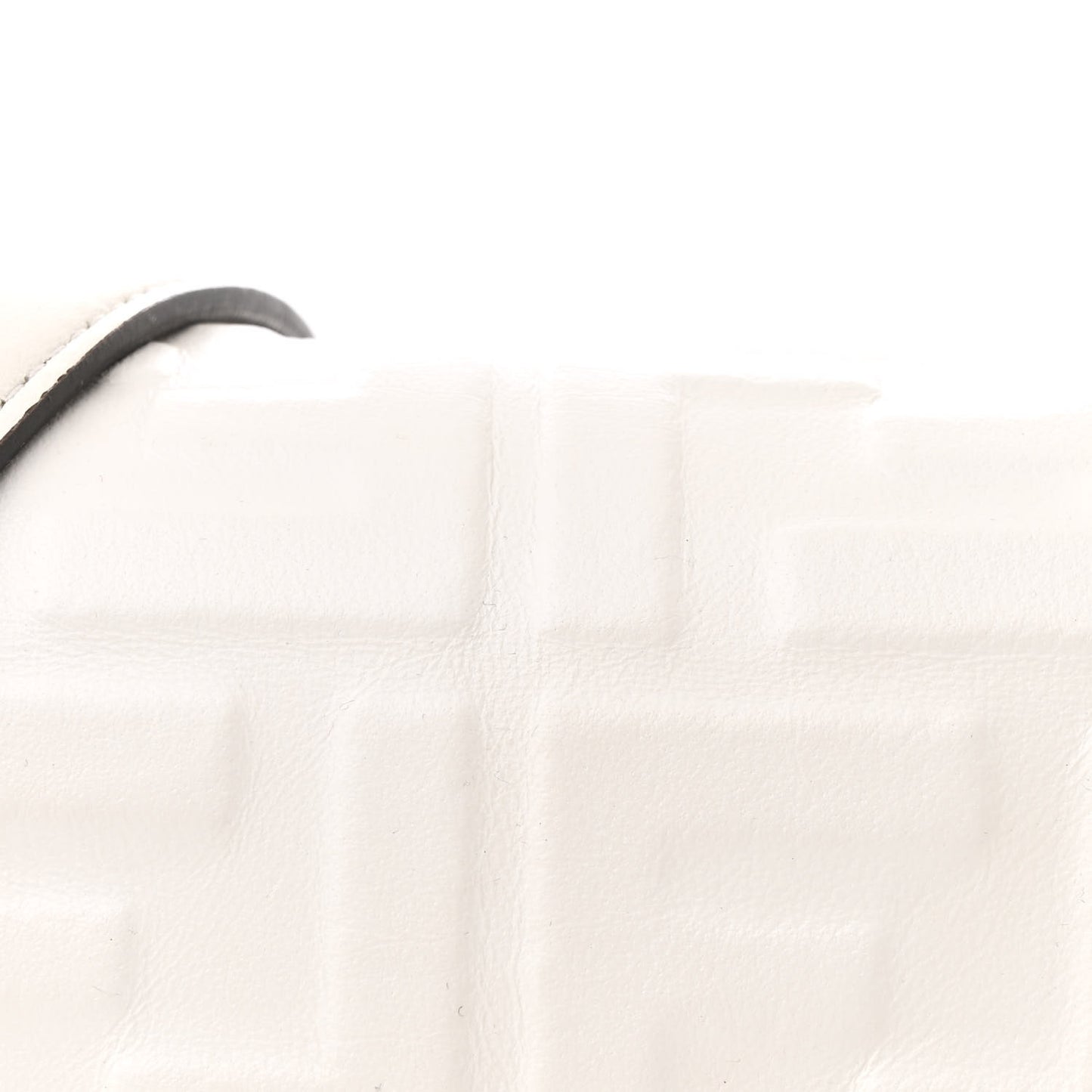 Nappa FF 1974 Embossed Baguette White