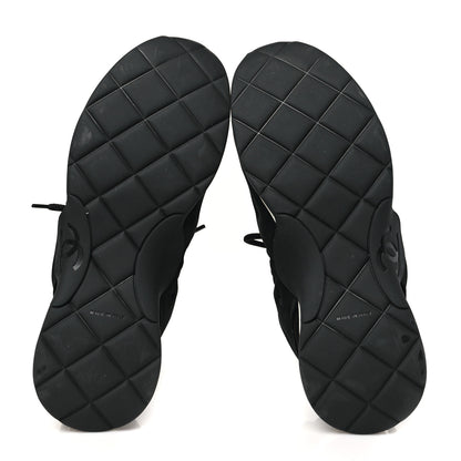 Chanel Stretch Fabric Womens CC Sneakers 40 Black 6 of 10