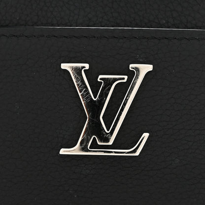 Louis Vuitton Calfskin Lockme Zippy Coin Purse Black 8 of 8