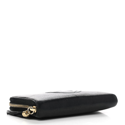 Gucci Pebbled Calfskin Soho Zip Around Wallet Black 4 of 7