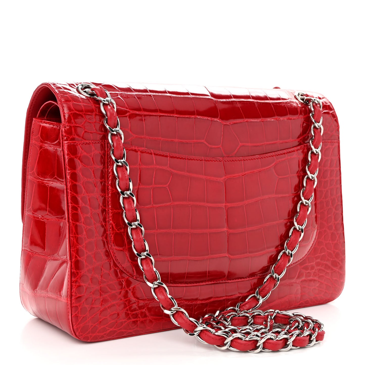 Alligator Jumbo Double Flap Red