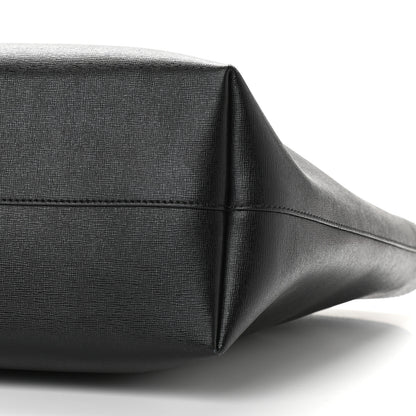 Fendi Vitello Elite Cuoio Monster Buggies Medium Roll Tote Black Multicolor Blue Cobalto 9 of 11