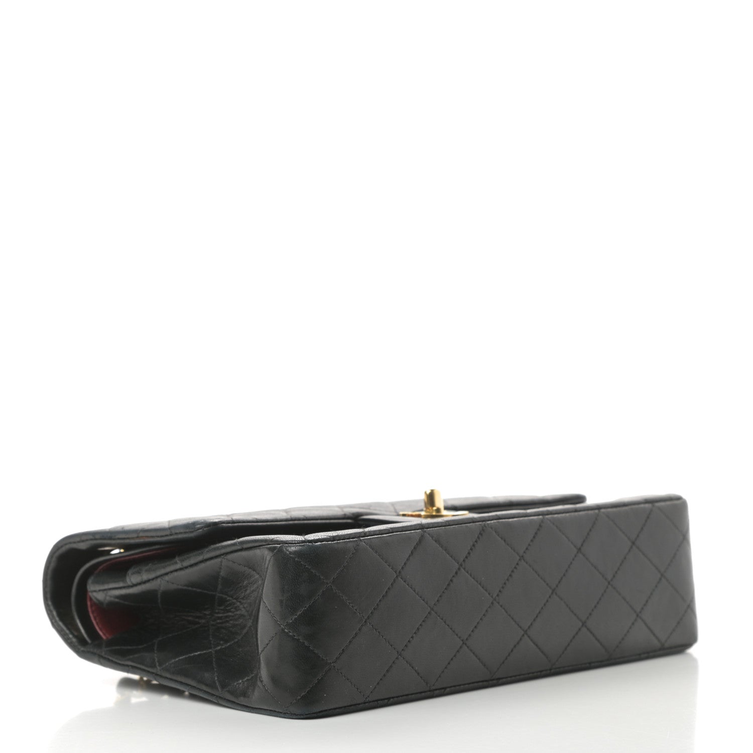 Chanel Lambskin Quilted Medium Double Flap Black 4 of 20