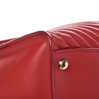 Miu Miu Nappa Matelasse Biker Tote Fuoco 10 of 12