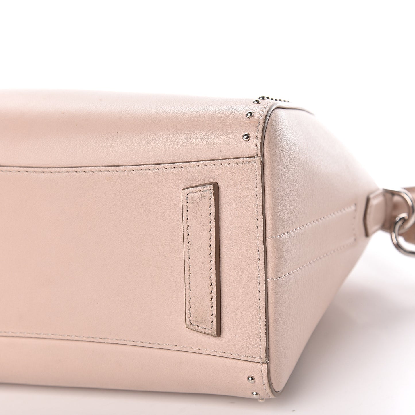 Calfskin Mini Studded Antigona Nude Pink