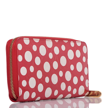 Louis Vuitton Vernis Kusama Infinity Dots Zippy Wallet Red 3 of 11