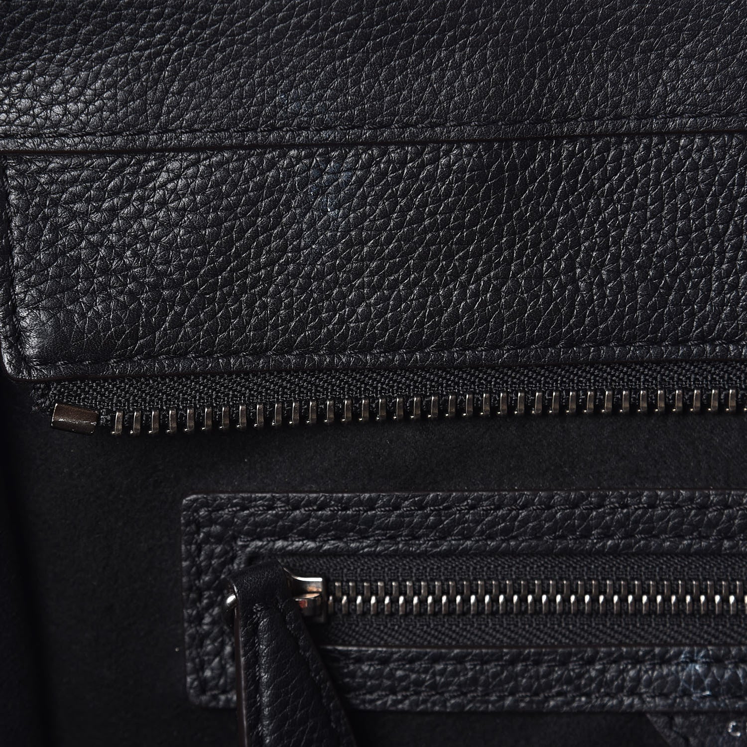 Celine Drummed Calfskin Mini Luggage Black 7 of 10