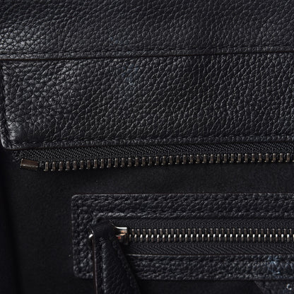 Celine Drummed Calfskin Mini Luggage Black 7 of 10