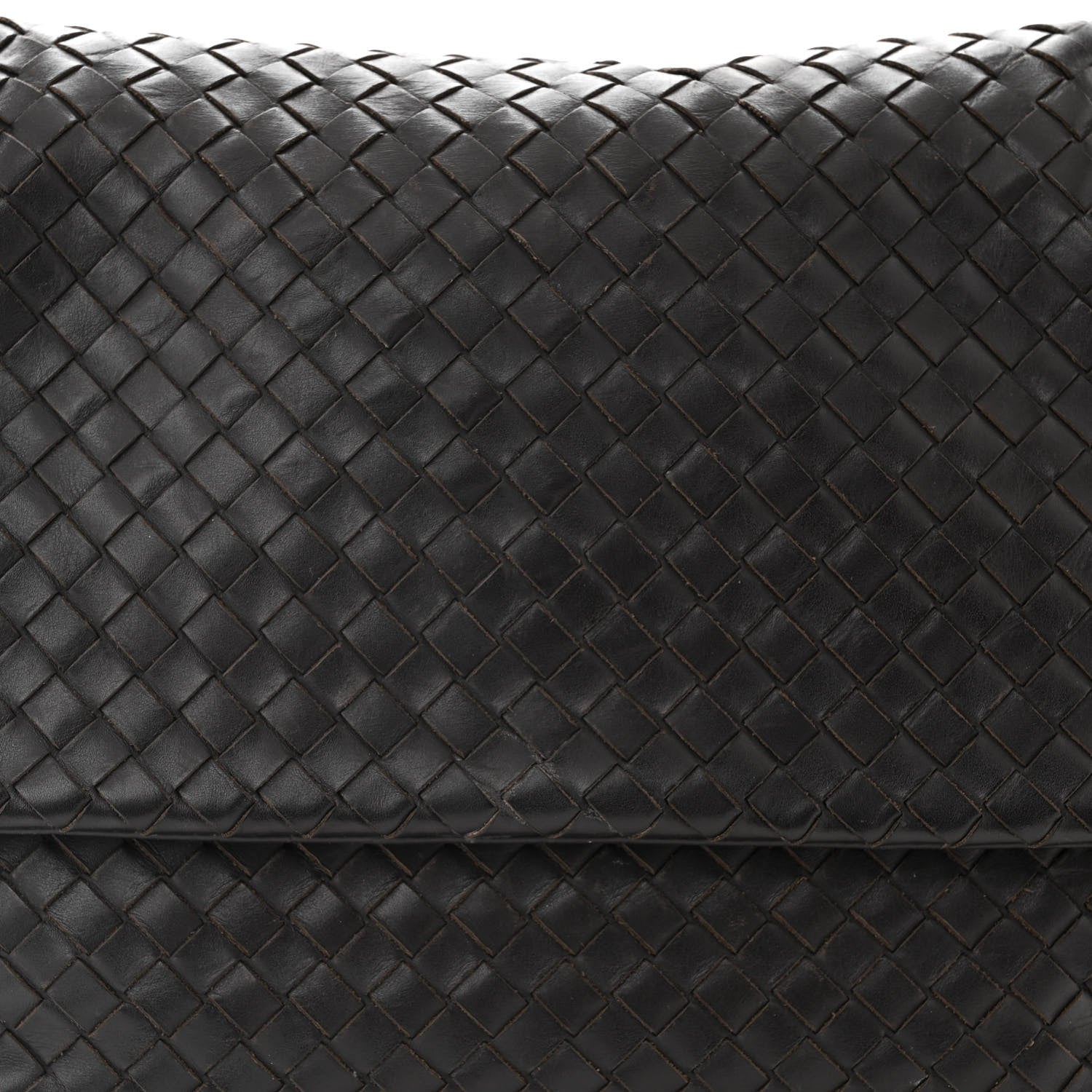 Bottega Veneta Nappa Intrecciato Flap Shoulder Bag Ebano 8 of 12