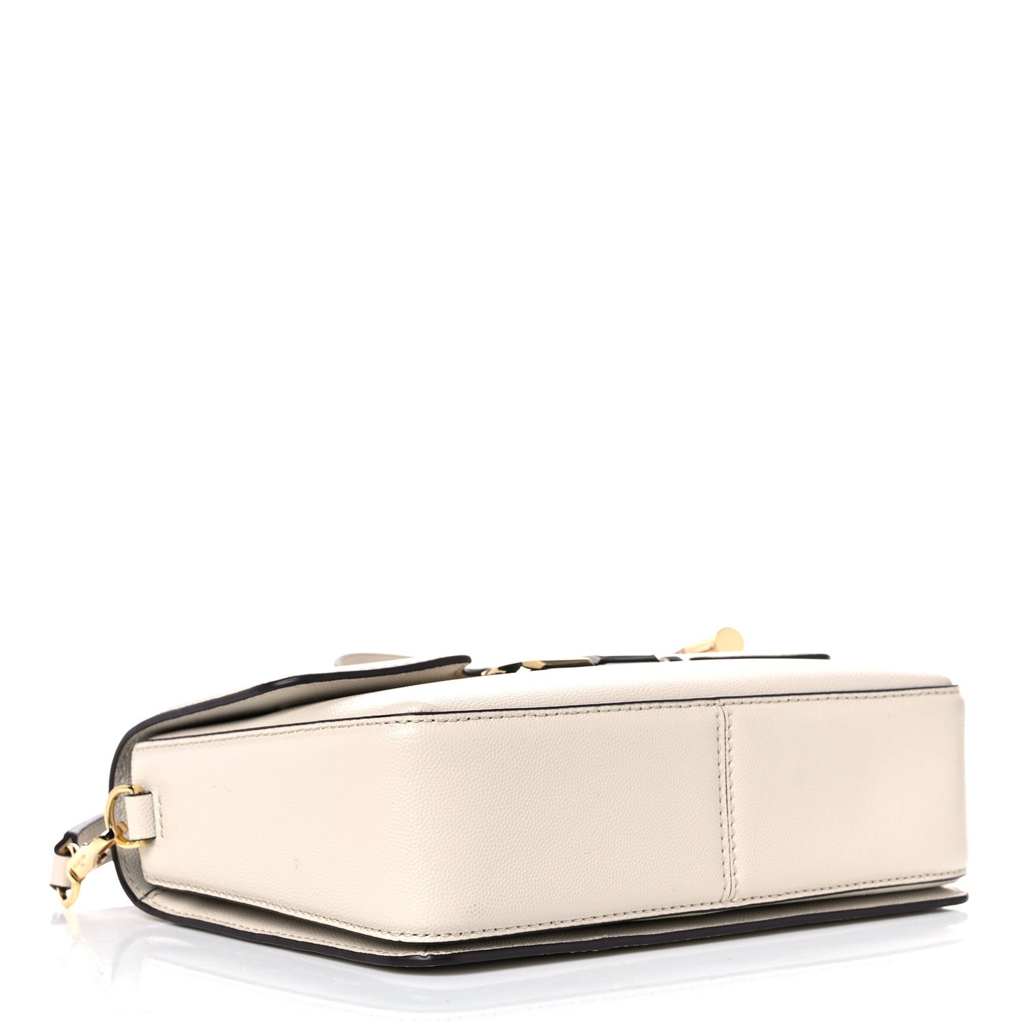 Textured Calfskin The J Link Shoulder Bag Ivory