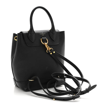 Louis Vuitton Calfskin Lockme Mini Backpack Black 3 of 12