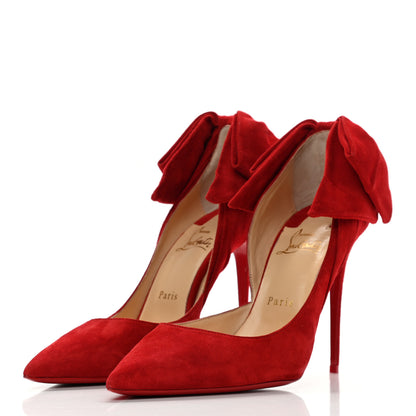 Christian Louboutin Suede Rabakate 100 Pumps 39.5 Bomba 3 of 8