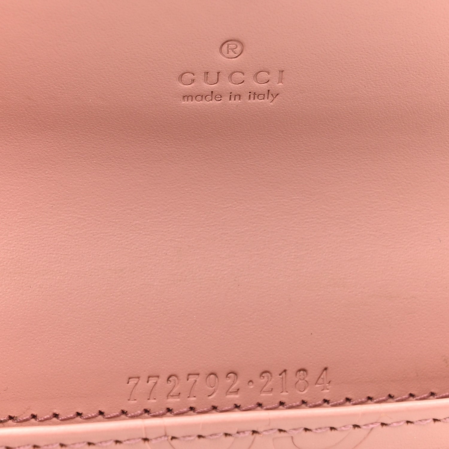 Gucci Calfskin Jumbo GG Embossed Snap Wallet Soft Pink 6 of 11