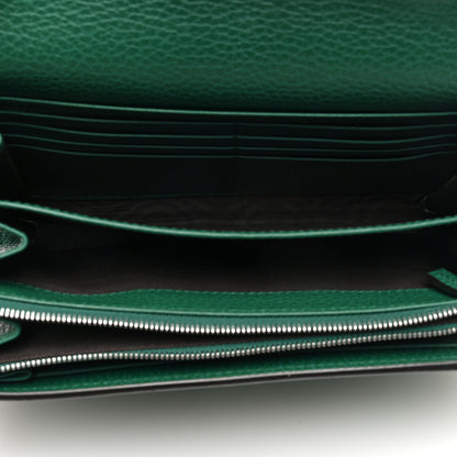 Gucci Calfskin Mini Dionysus Chain Wallet Emerald 5 of 9