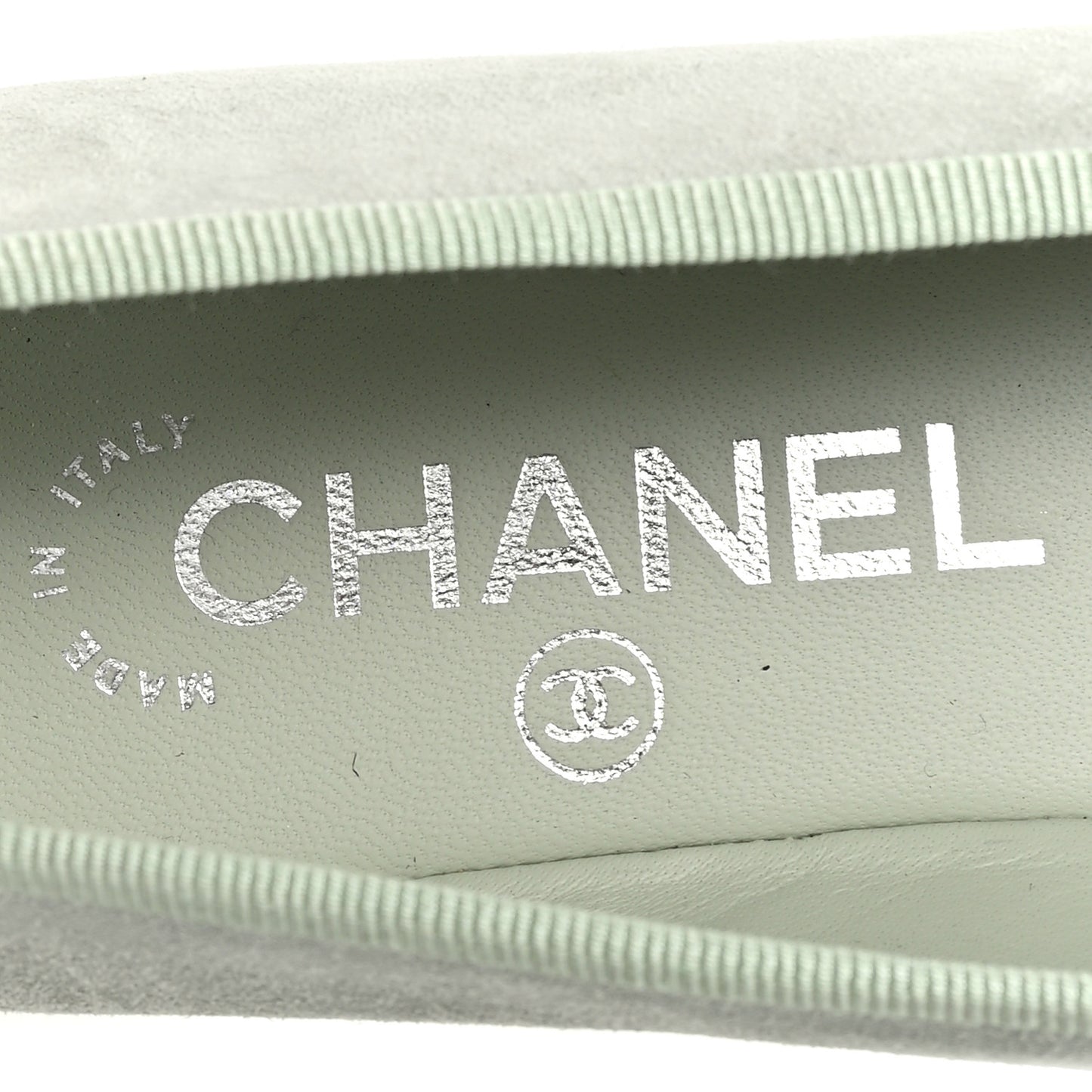 Suede Cap Toe CC Ballerina Flats 36 Light Green
