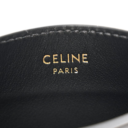 Celine Smooth Lambskin Triomphe Card Holder Black 6 of 8