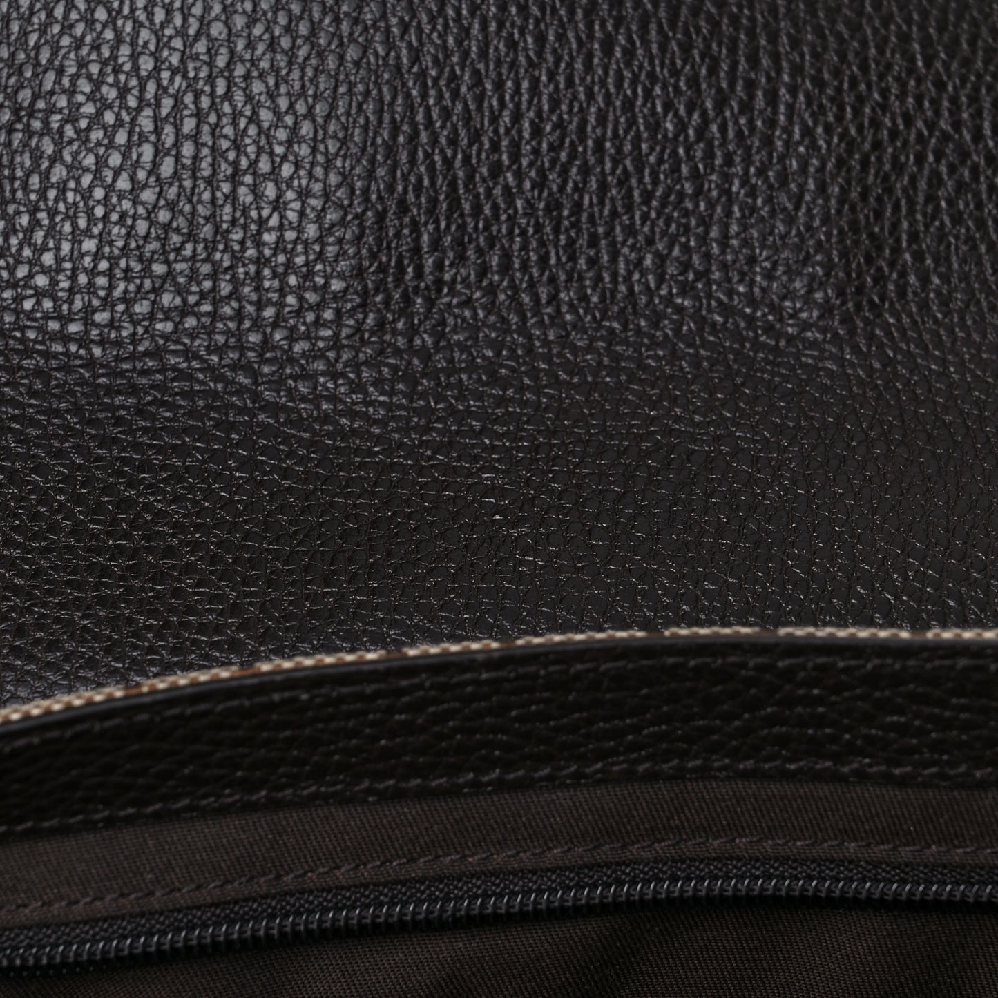 Monogram Large Flap Messenger Bag Beige Dark Brown