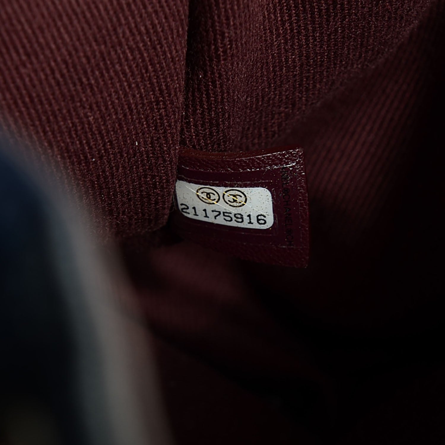 Chanel Grained Calfskin Quilted CC Accordion Small Tote Blue 10 of 10