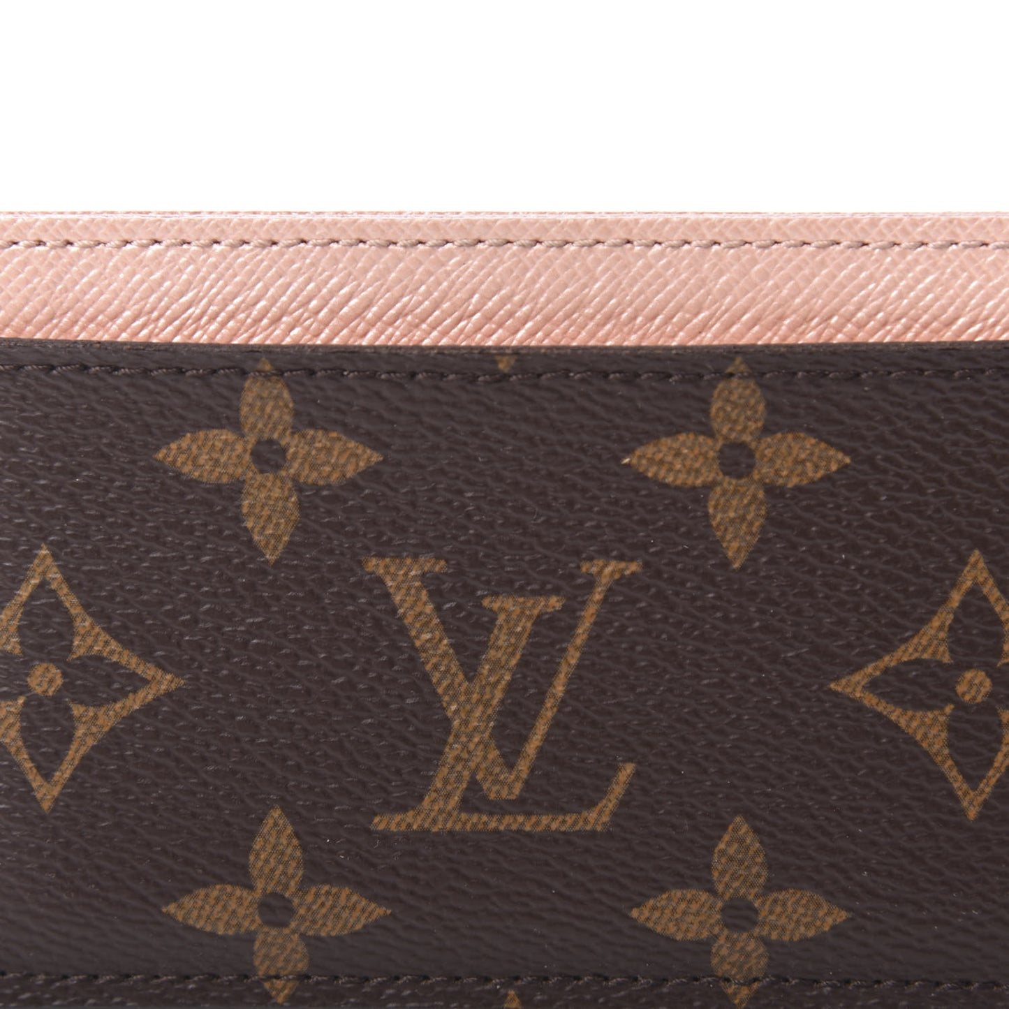 Monogram Card Holder Rose Nacre