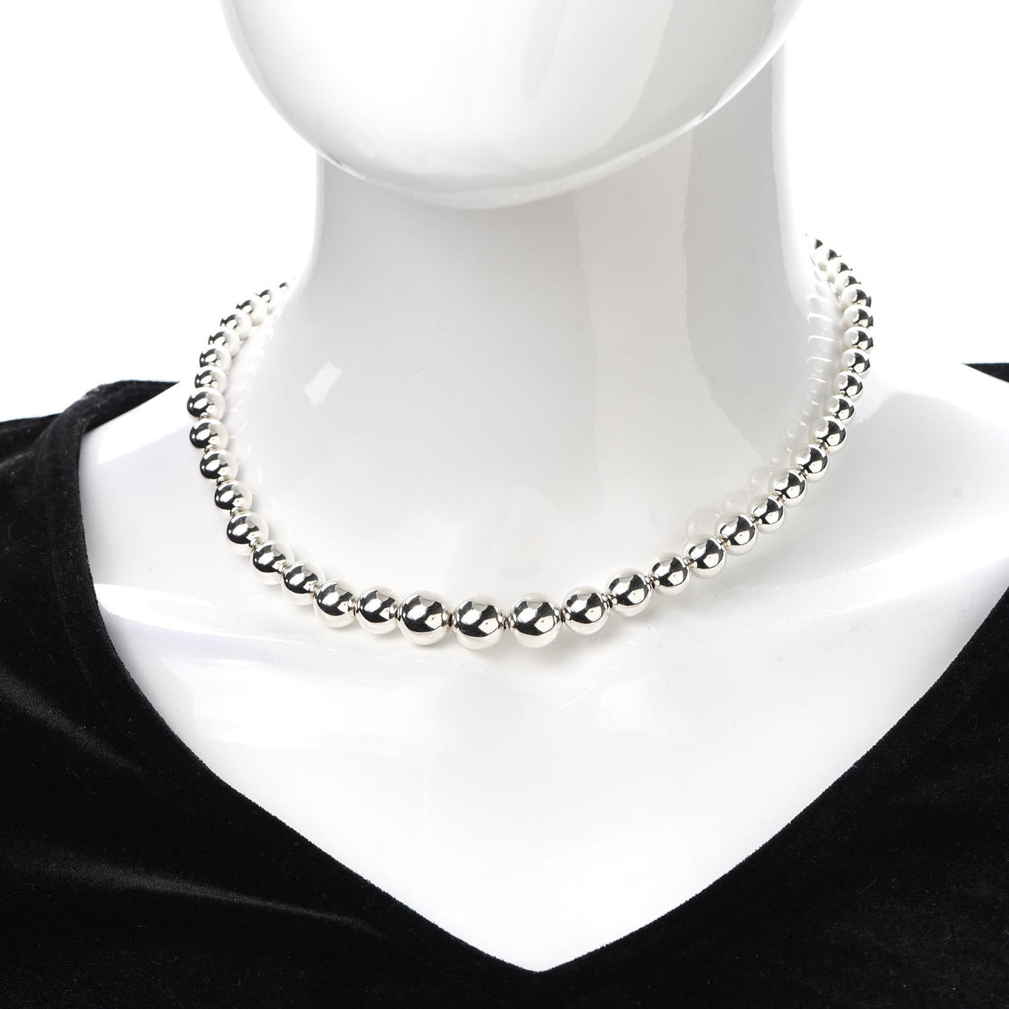 Sterling Silver HardWear Graduated Ball Necklace
