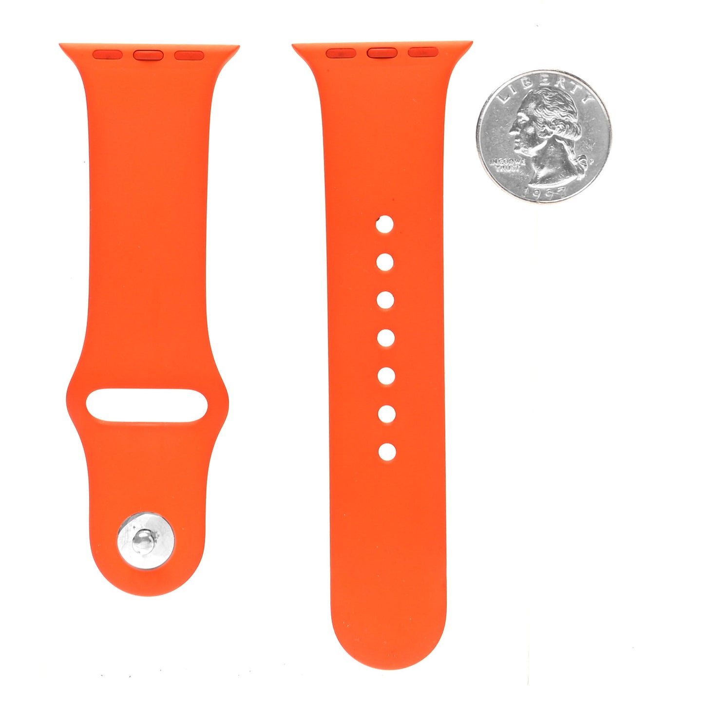 Silicone Apple Sports Watch Single Tour Band Orange