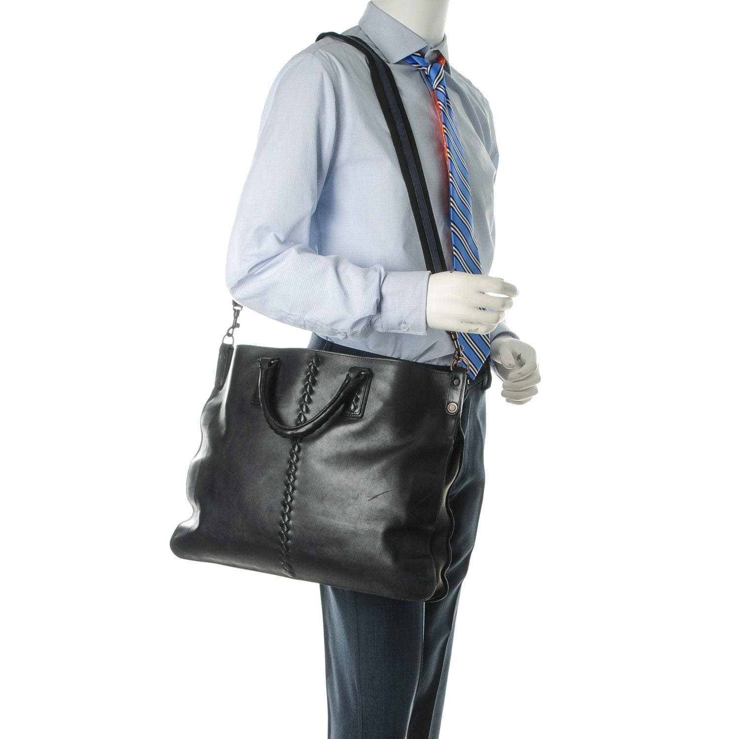 Bottega Veneta Nappa Intrecciato Convertible Tote Nero Black 2 of 10