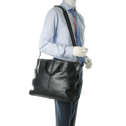 Bottega Veneta Nappa Intrecciato Convertible Tote Nero Black 2 of 10