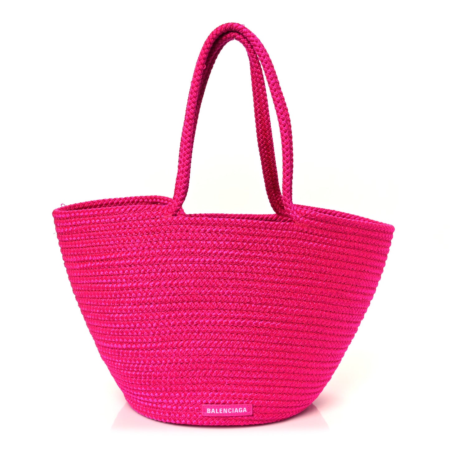 BOTTEGA VENETA Raffia Large Ibiza Basket Bag  Lipstick Pink