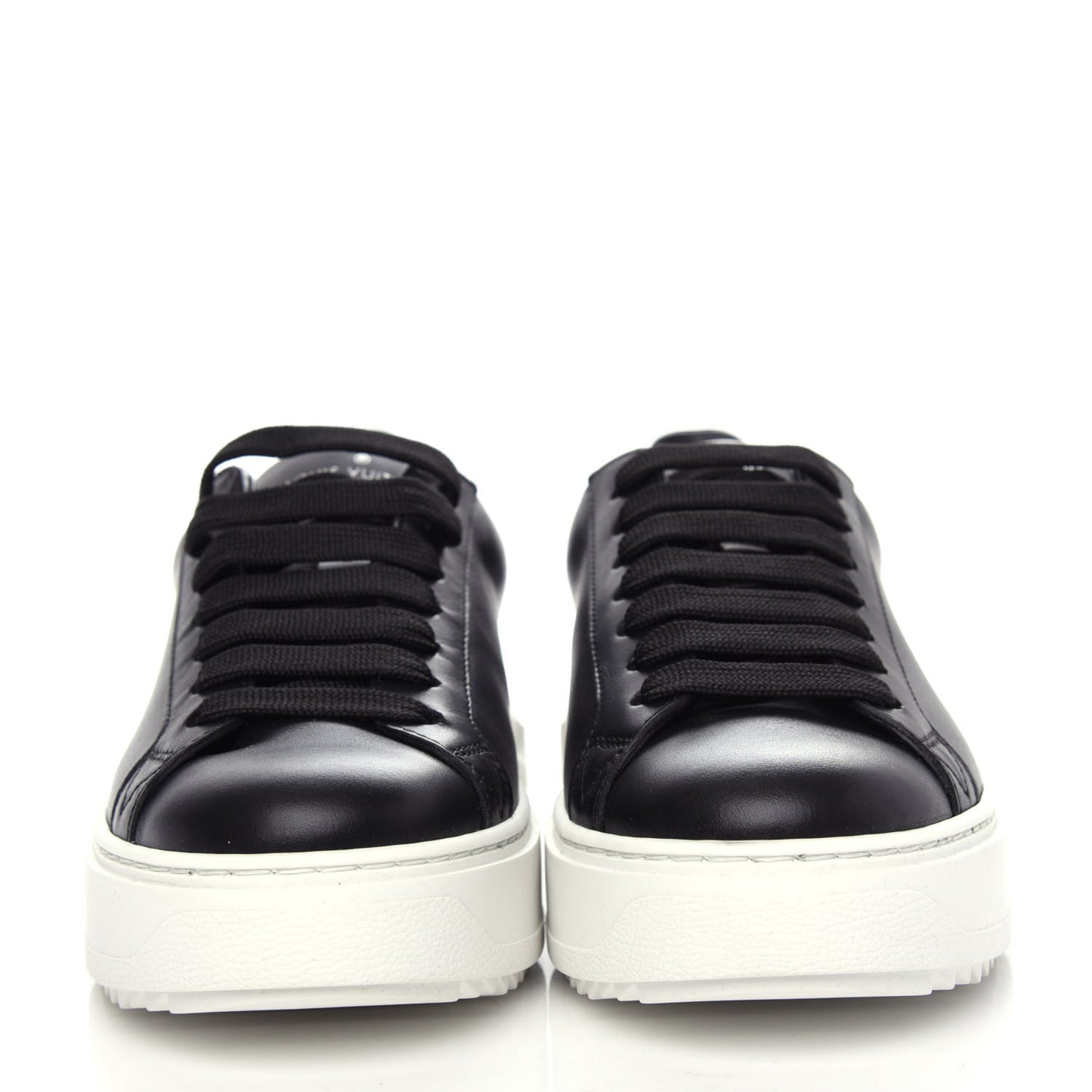 Calfskin Time Out Sneakers 35.5 Black