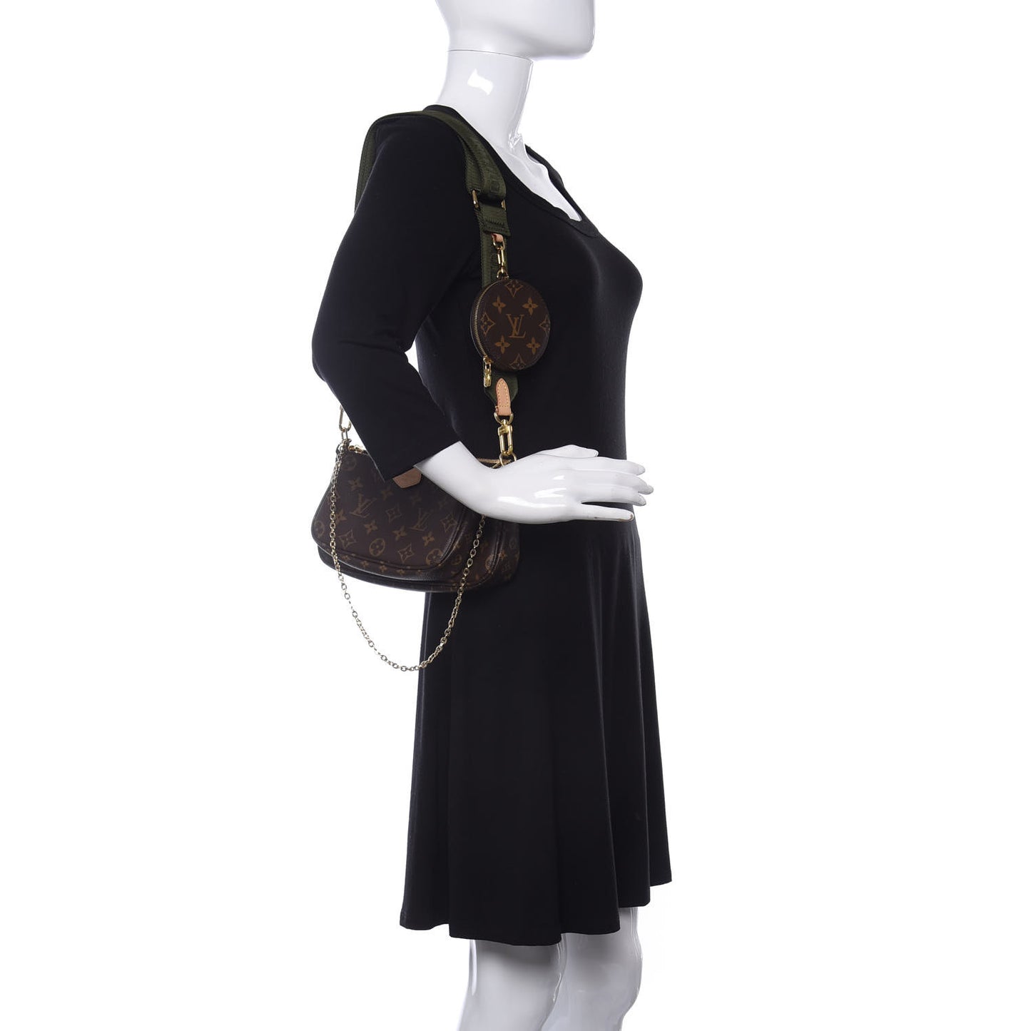 Monogram Multi Pochette Accessories Kaki
