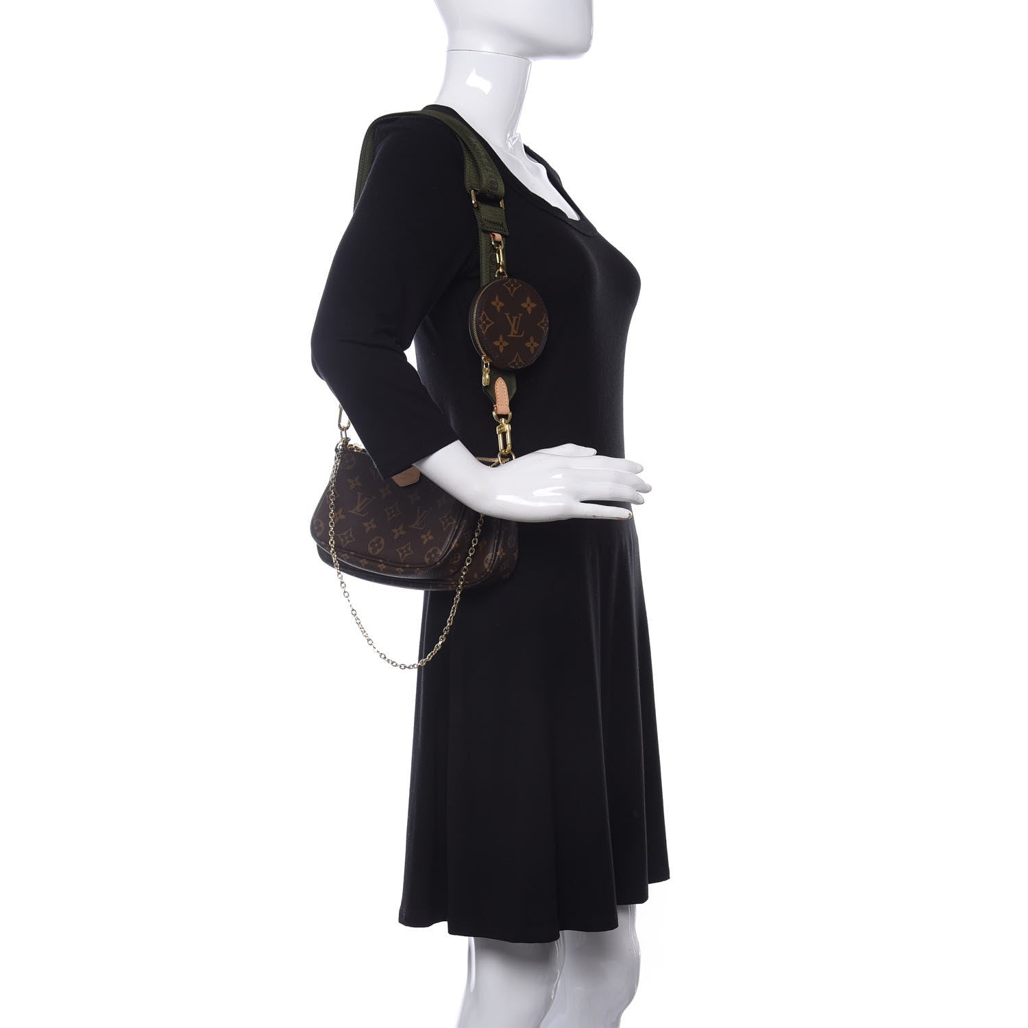 Louis Vuitton Monogram Multi Pochette Accessories Kaki 2 of 12